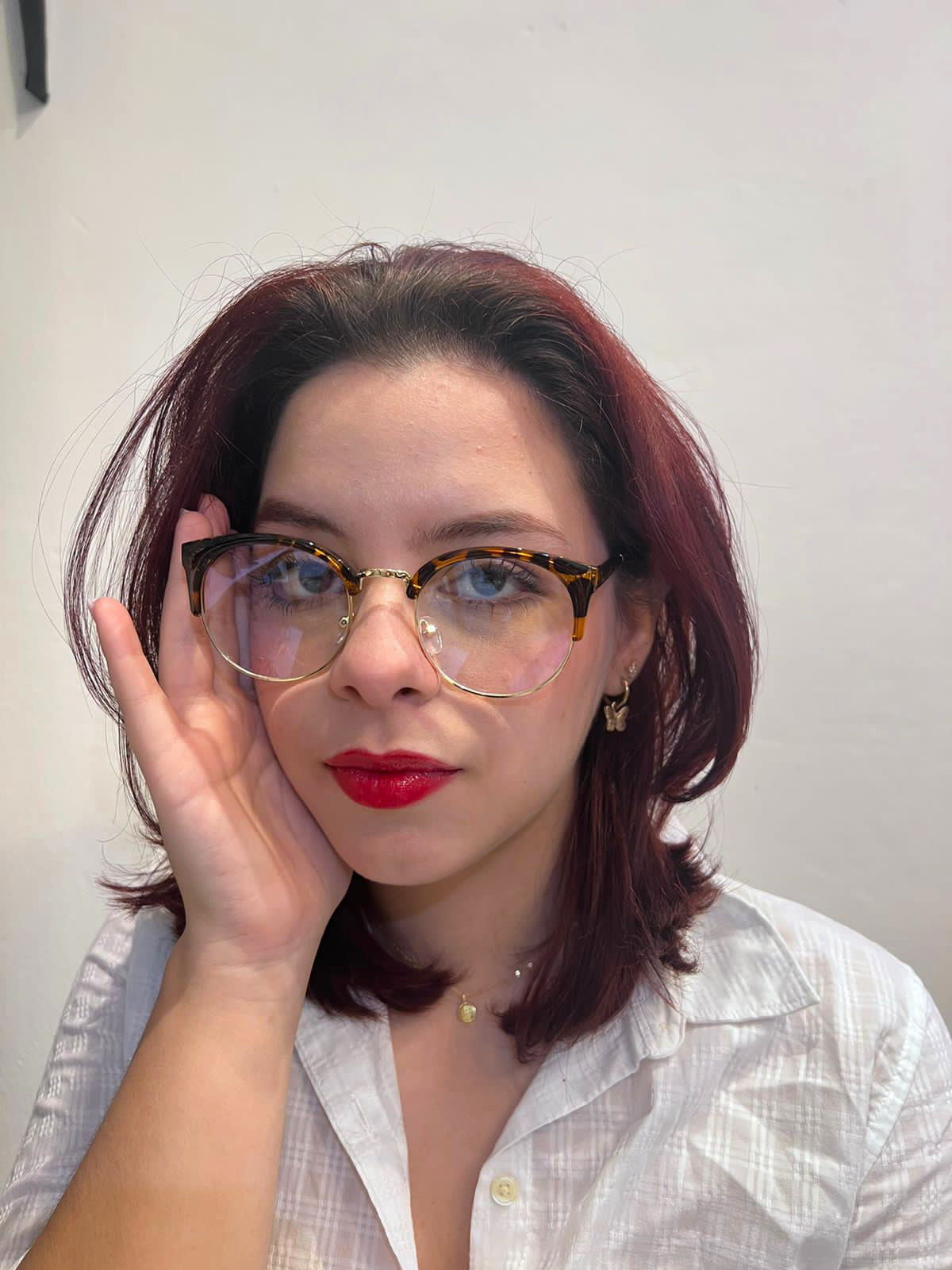 Lentes Mitad Leopardo y Gold Clasicos