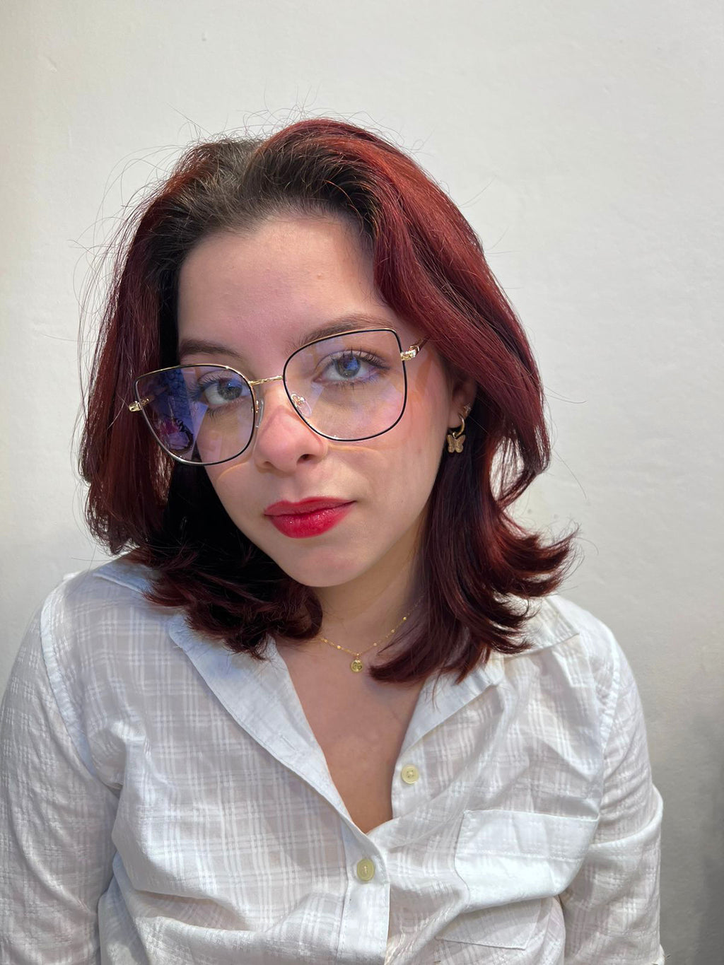 Lentes Cat Eye Gold con Frame Negro