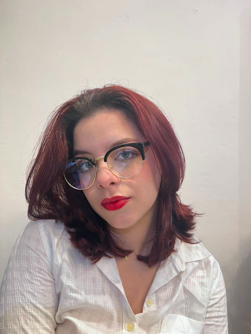 Lentes Mitad Negro y Gold Clasicos