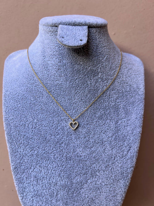 Cadena Corazon Clear