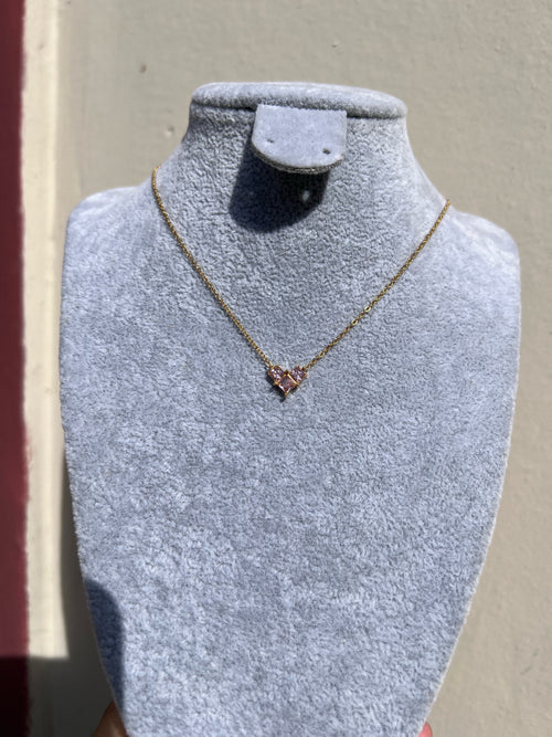 Cadena Corazon Rosa